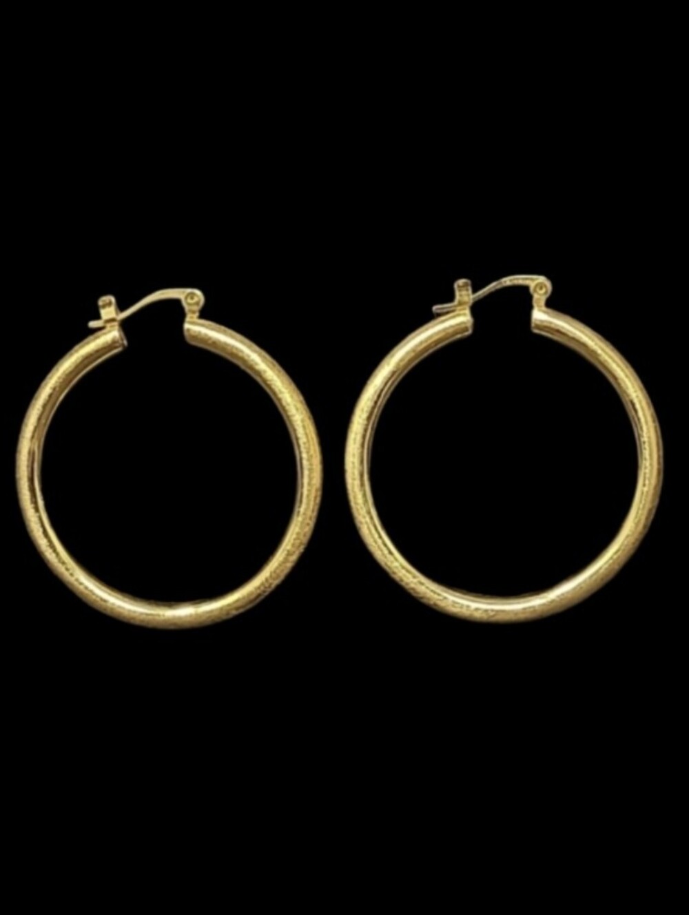 STAINLESS STEEL GOOD TONE LIGHTWEIGHT HOOP EARRINGS